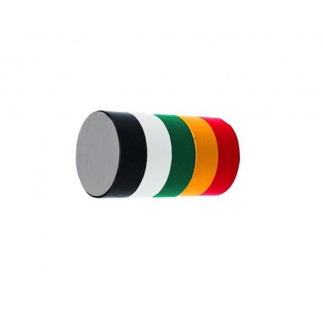 Lot de 5 rouleaux de ruban adhesif isolant coloris variés 19 mm x 10 M