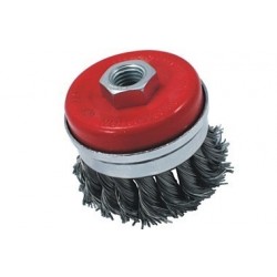 brosse rotative poils torsadés en acier