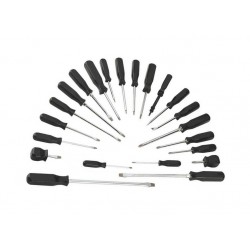 Assortiment de 22 tournevis manche plastique