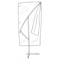 Housse de protection renforcée pour parasol déporté - Ø 100x H225cm