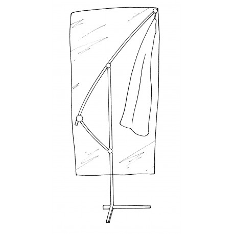 Housse de protection renforcée pour parasol déporté - Ø 100x H225cm