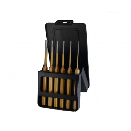 Coffret de 6 chasse goupilles - manche plastique