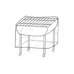 Housse de protection renforcée pour barbecue grand modèle - 130x70x H80cm