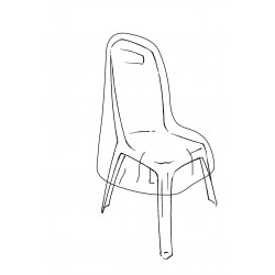 Housse de protection renforcée pour chaises - 70x70x H110cm